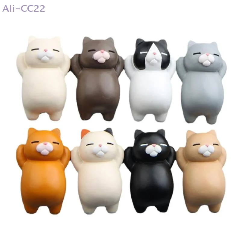 {CC22} 3D Cartoon Katze Magnetische Kühlschrank Aufkleber Kreative Kätzchen Harz Kühlschrank Magnet Home Küche Dekoration