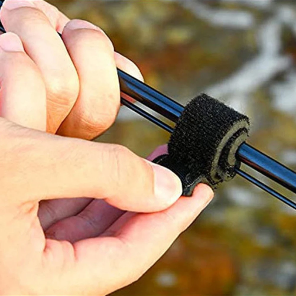 

6pcs Fishing Pole Straps Elastic Fixing Holders Adjustable Rod Carriers Supplies Fishing Accessories Outdoor Travel