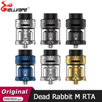 Original Hellvape Dead Rabbit M RTA Tank 3ml/4.5ml Top Filling Vape with  KA1 SS316L Meshed Wire Electronic Cigarette Atomizer