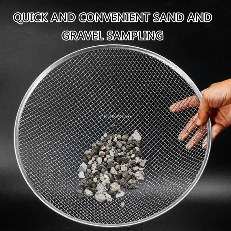 Gardening Sand Soil Compost Sifter Metal Texture for Efficient Filtering