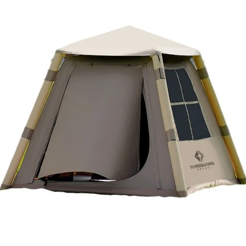 

Полностью автоматическая надувная палатка для 3-5 человек, для кемпинга на открытом воздухе, утолщенная, водонепроницаемая, портативное снаряжение, палатка для активного отдыха.