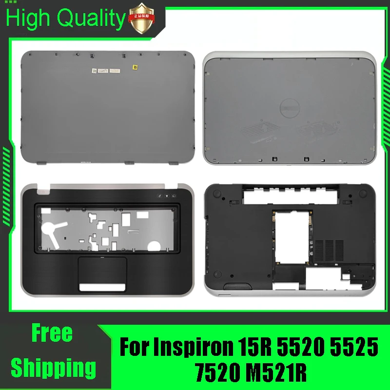 For DELL Inspiron 15R 5520 5525 7520 M521R Laptop LCD Rear Lid Back Top Cover Palmrest Upper Bottom Base Case Housing Black