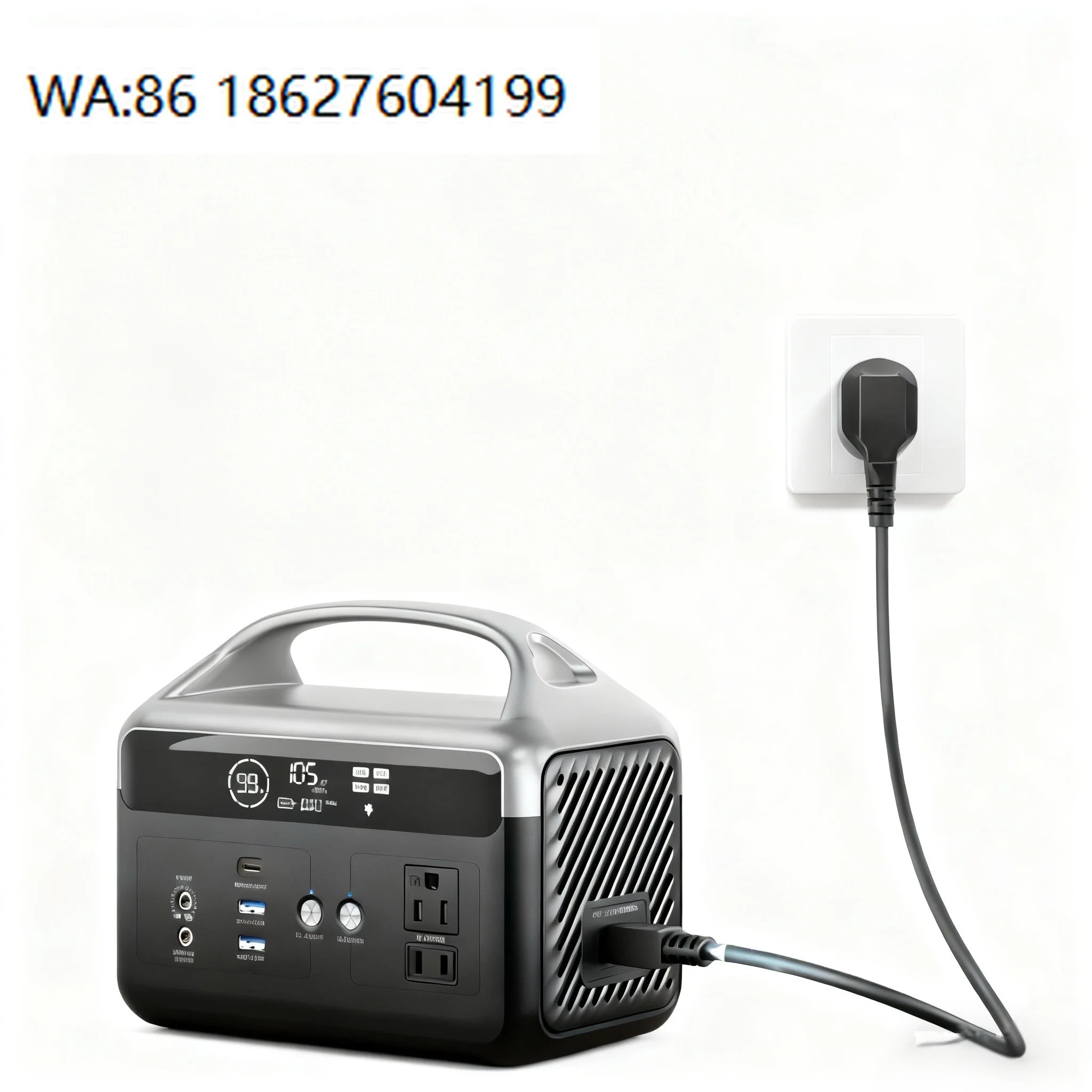 Large Capacity Solar Mobile Power Supply, Built-in LED Light, Self-driving Tour Camping Household Emergency Storage