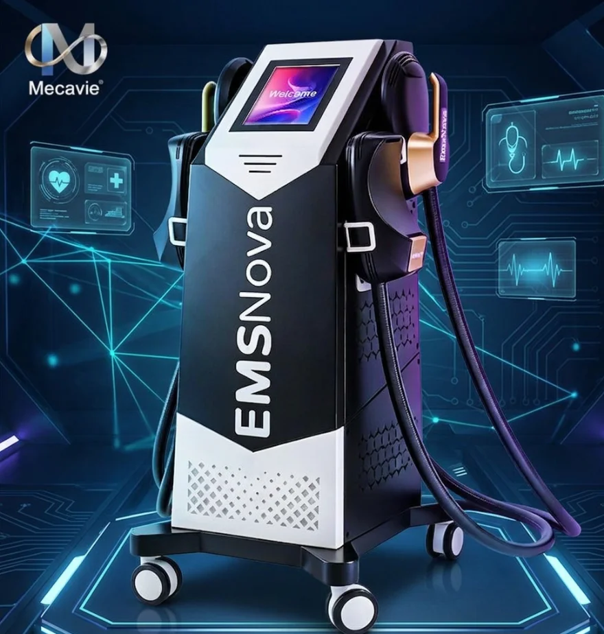 All-New 2026 4-Handle EMS Sculpting Device—Salon-grade equipment combining fat reduction, muscle building, buttock lifting, and skin tightening.