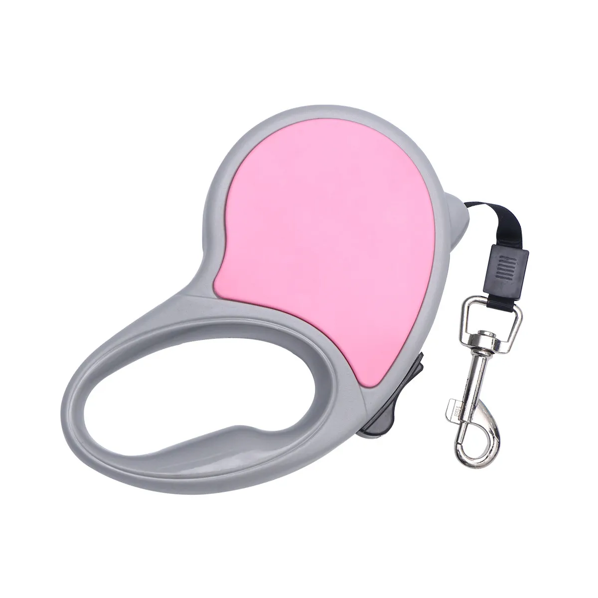5M Retractable Dog Leash Pink Automatic Telescopic Traction Rope Lock Braking System Ergonomic Handle One-Hand Control for Small