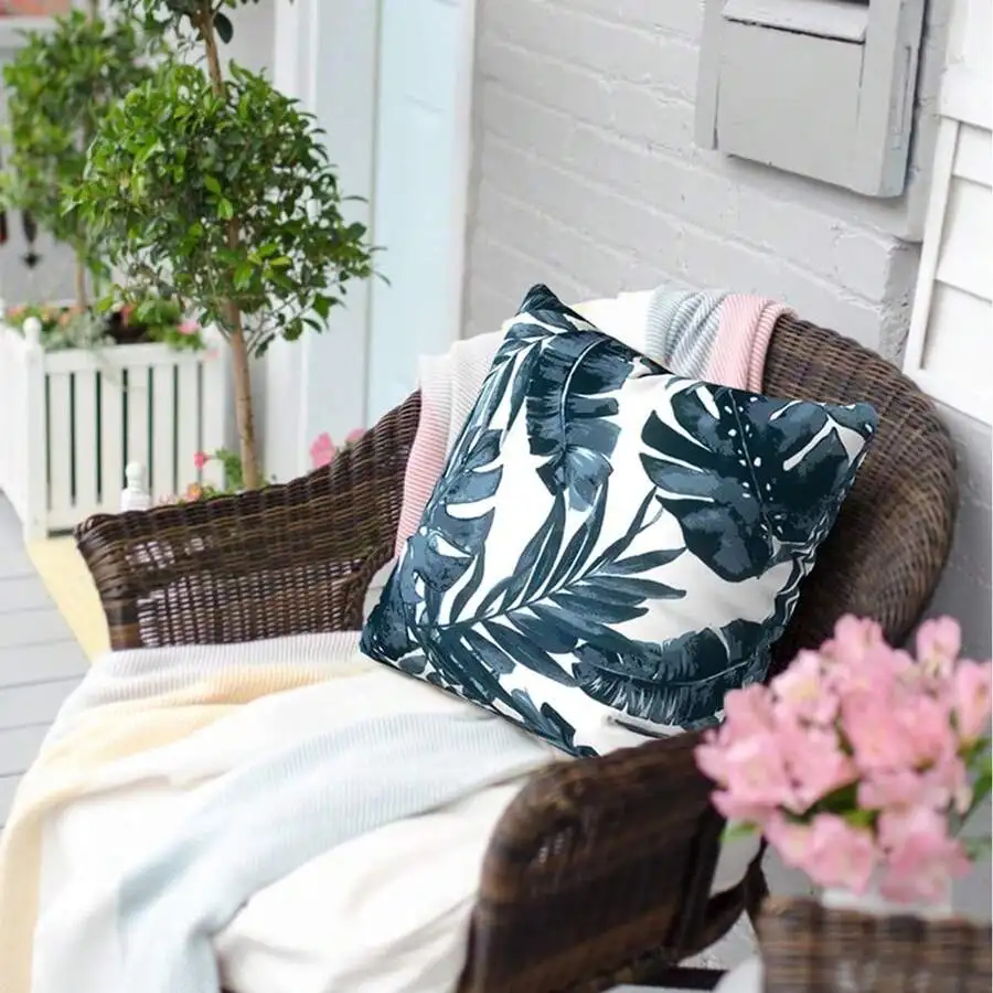2 Pcs Outdoor Lumbar Pillowcase, 12x20 Inches, Rectangular Throw Pillow, Without Pillow Insert, Decorative Lumbar Support, Suita