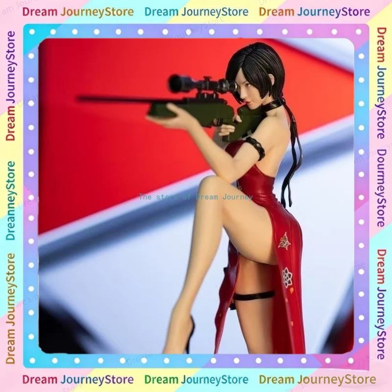 

In stock Resident Evil Huntress Ada Wang Figure Model Cheongsam Domestic Sexy Zombie Gift Collection