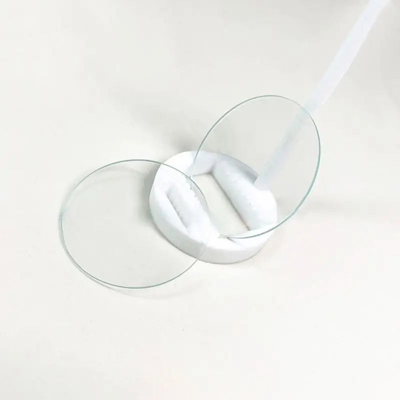 10/20Pcs Laboratory Round Glass Flat Transparent Plate Glass Optical Lens, Thickness 1mm Diameter 20mm-130mm s