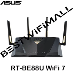 Router ASUS RT-BE88U WiFi 7 BE7200 7,2 Gb/s 802.11BE, dwuzakresowy 2,4 GHz i 5 GHz, 1x10 G WAN, 1x10G SFP+, obsługa OFDMA AiMesh Wi-Fi 7