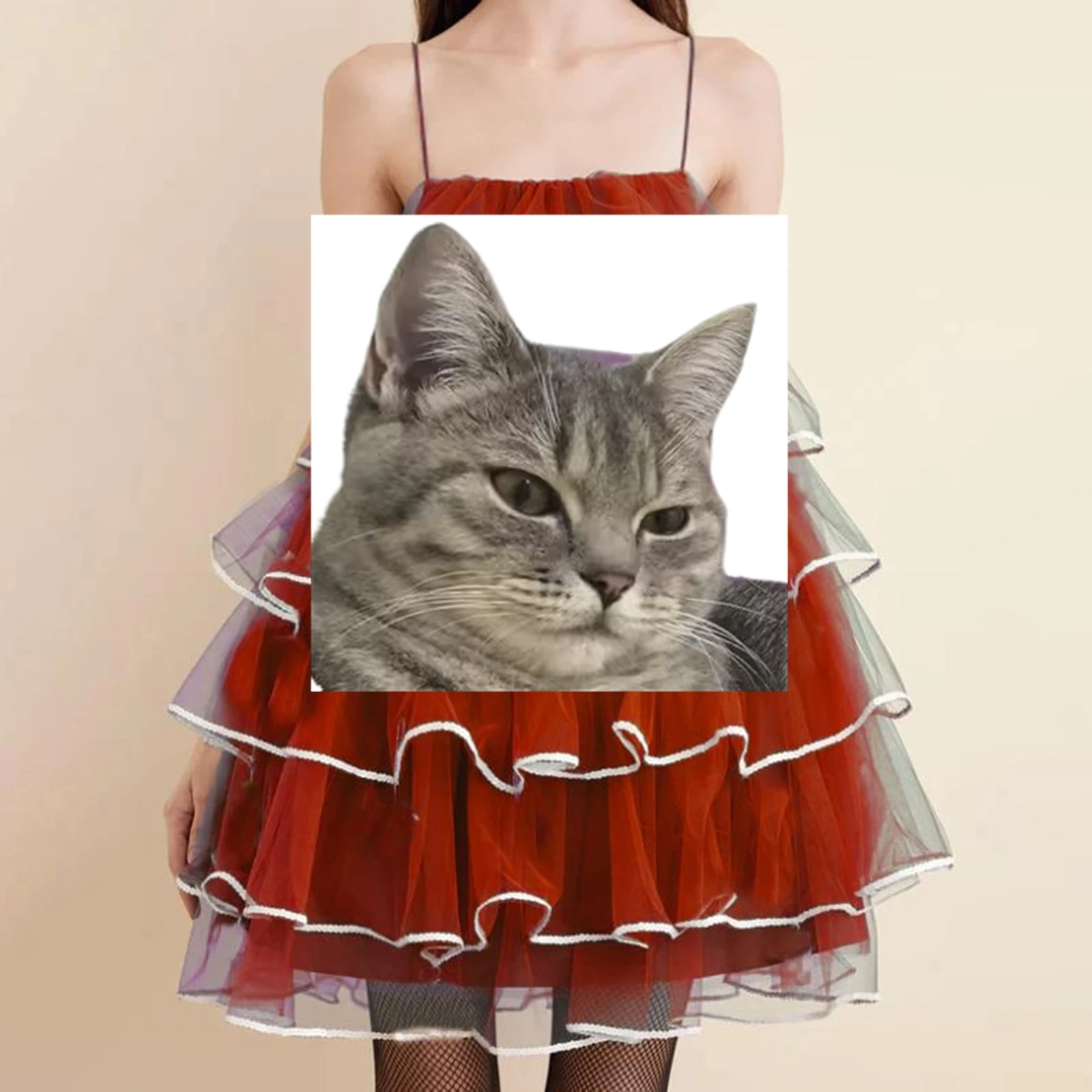 الطبقات تكدرت شبكة التباين اللون تقليم أكمام ألف خط فساتين قصيرة عيد الميلاد المرأة السباغيتي حزام كامي اللباس #1