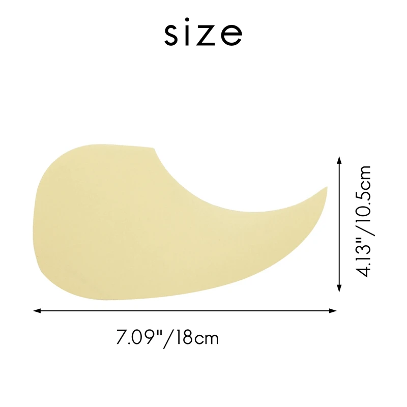 3X شفافة الصوتية الغيتار Pickguard قطرات ذاتية اللصق 41 بوصة اختيار الحرس البلاستيكية يحمي سطح الغيتار قطرة الماء