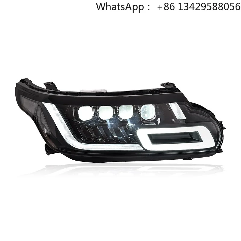 For Land Rover for Range Rover Sport Matrix LED Lens Headlight Assembly for 14-17 Old Models Modified for New Model 12V Voltage