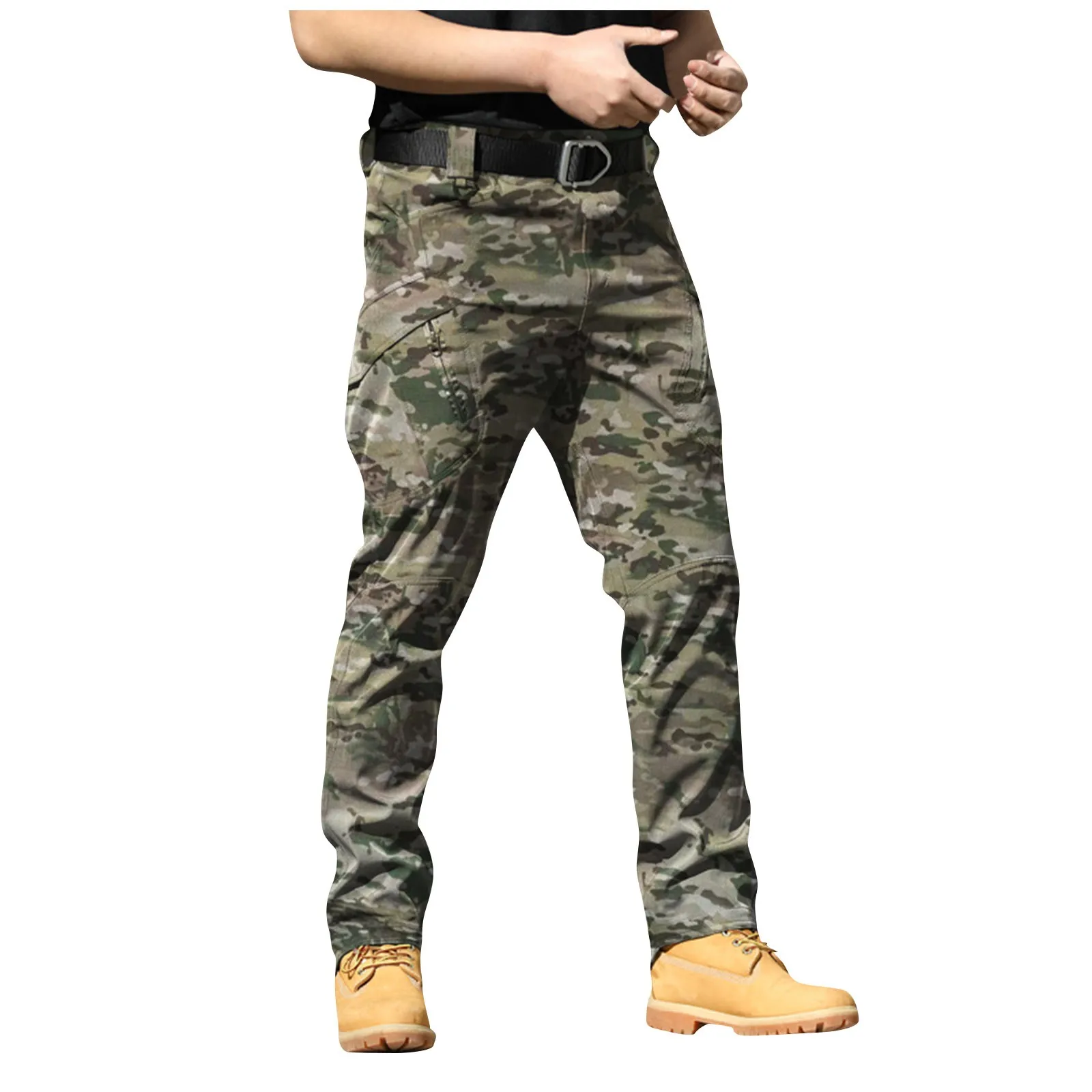

Tactical Pant Camouflage Training Pant Spring Autumn Outdoor Hiking Camping Elastic Overalls Loose Soft Shell Waterproof