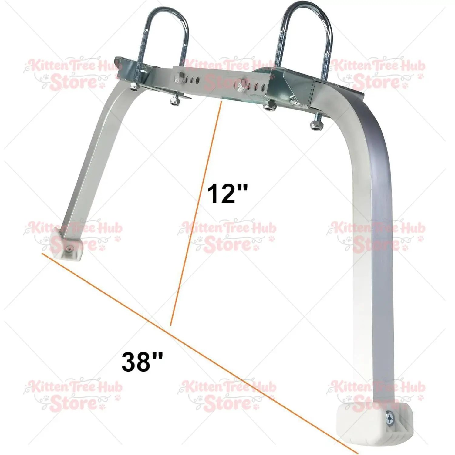 Ladder Stabilizer, Extended Ladder Stabilizer Attachment for Roof Gutters and Walls, with Anti-skid