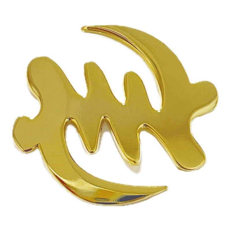 

Producer Gold Company Logo Pin Family Crest Car Mark Design Soft Enamel Gold Metal Badge A gift for young people who like sports