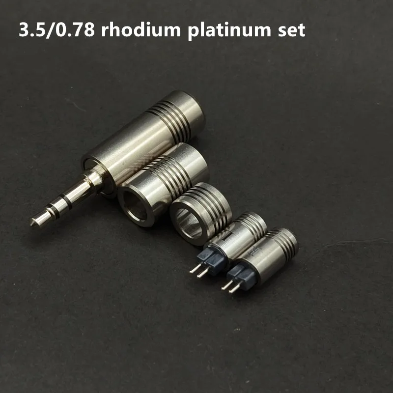 HIFI OCC Rhodium-plated Titanium alloy Platinum Audio Jack Audio Connector 2.5mm/3.5mm/4.4mm  HIFI DIY Stereo Headset Male