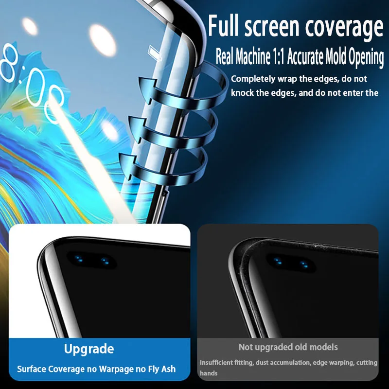 4Pcs HD Hydrogel Film For Huawei P60 P30 P70 P40 P50 Pro P20 Lite Full Cover Screen Protector Mate 60 50 40 30 20 Por Not Glass