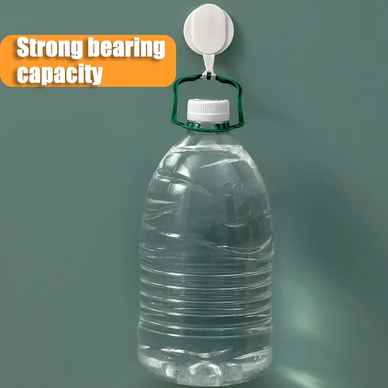 1/3 Pairs Double-Sided Adhesive Hook Multi-Purpose Suction Cup Wall Holder Kitchen Bathroom Socket Router Storage Sticky Hooks