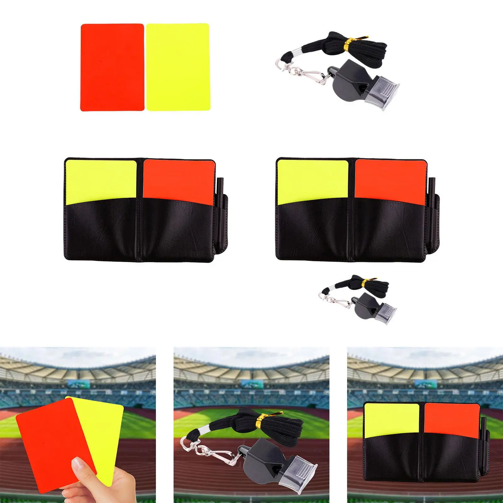

Football Referee Cards, PVC Referee Equipment, Football Card, Yellow And Red for