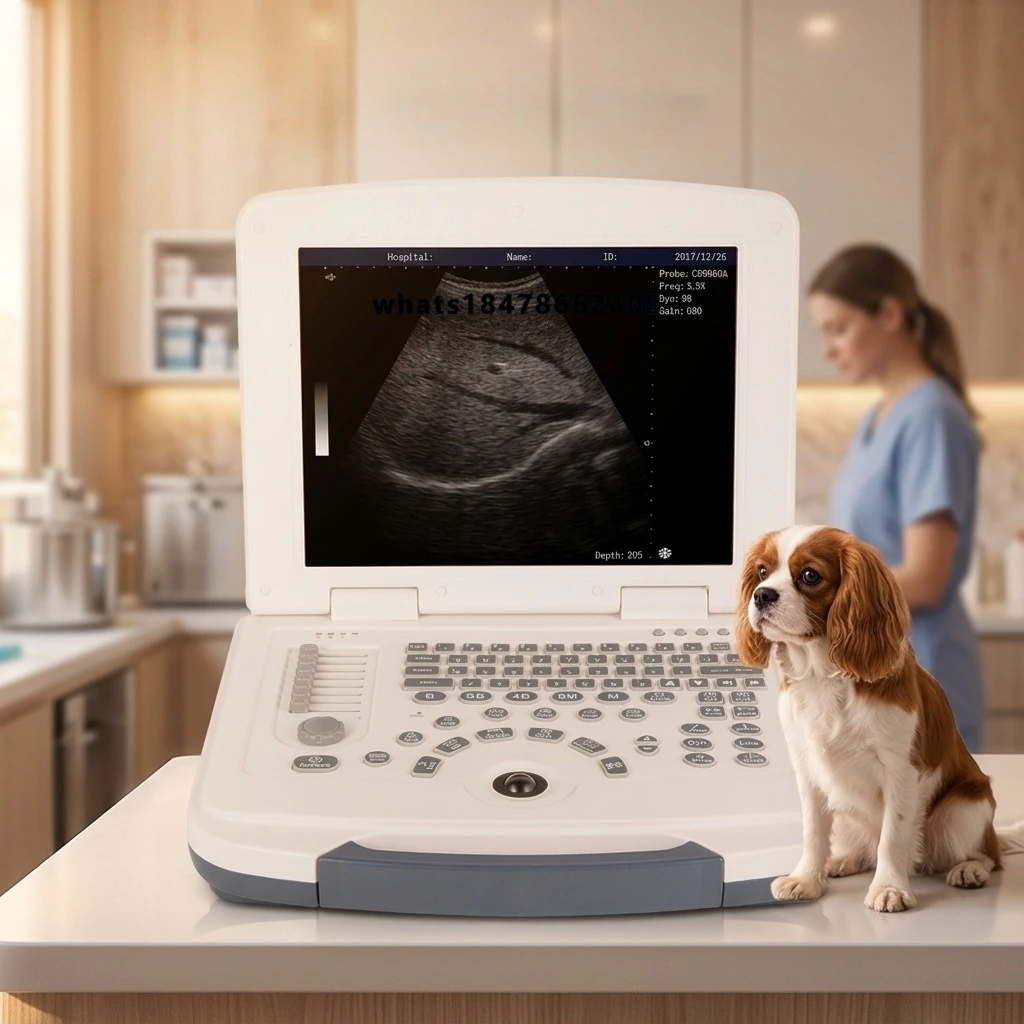 Veterinary Equipment MU10 Veterinary Medical Equipment, Notebook Black and White Ultrasonic Veterinary Instrument