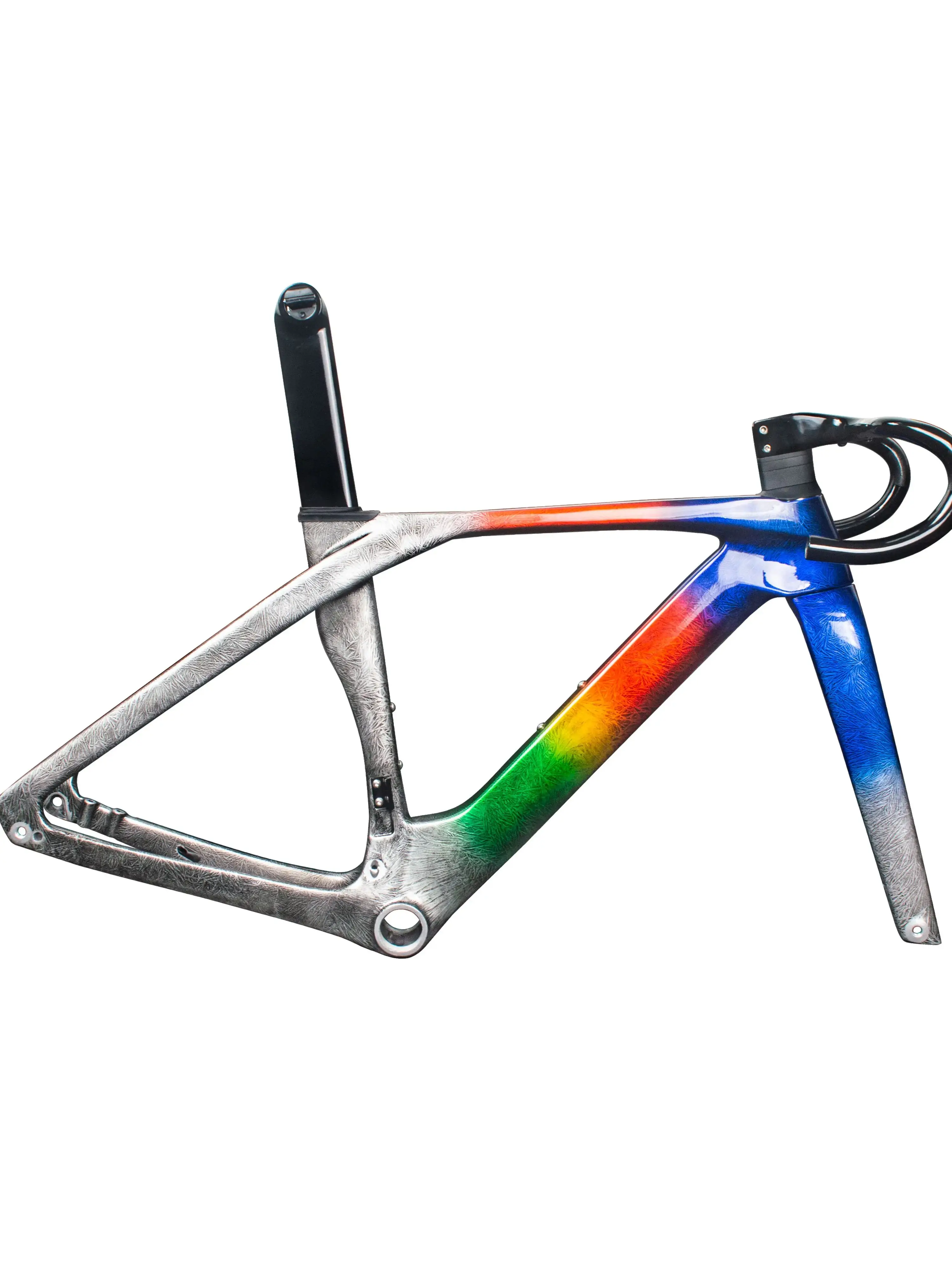 AliExpress BXT Carbon Frame 700C Carbon Road Bicycle Frame Disc Brake  fit  Mechanical & Di2 hidden cable road frame Customized Color