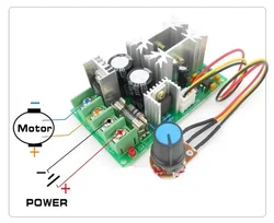 1pcs DC motor speed regulator 12V 24V 36V 48V High power drive module PWM Motor speed controller 20A current regulator