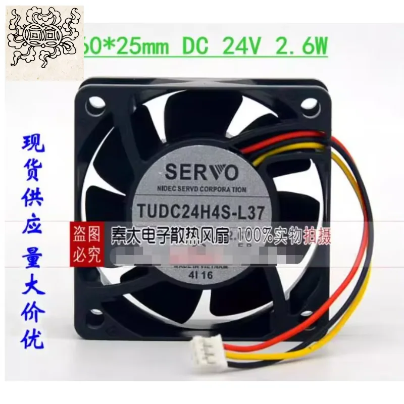 

Ltsf For SERVO TUDC24H4S-L37 DC 24V 2.6W 60x60x25mm 3-Wire Server Cooling Fan