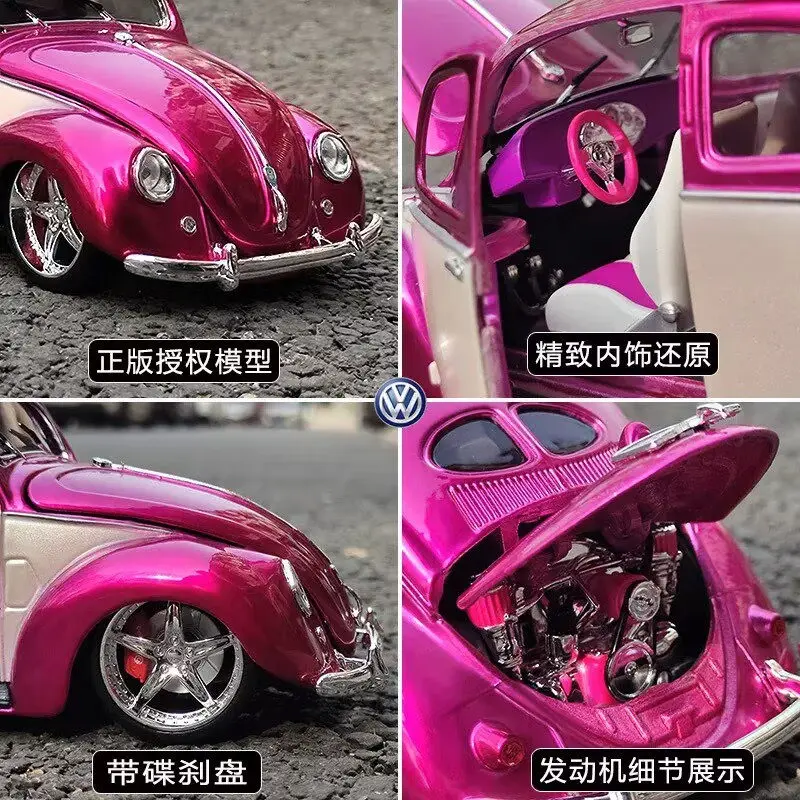 Maisto 1:18 フォルクスワーゲンビートル合金車モデルダイキャスト金属
