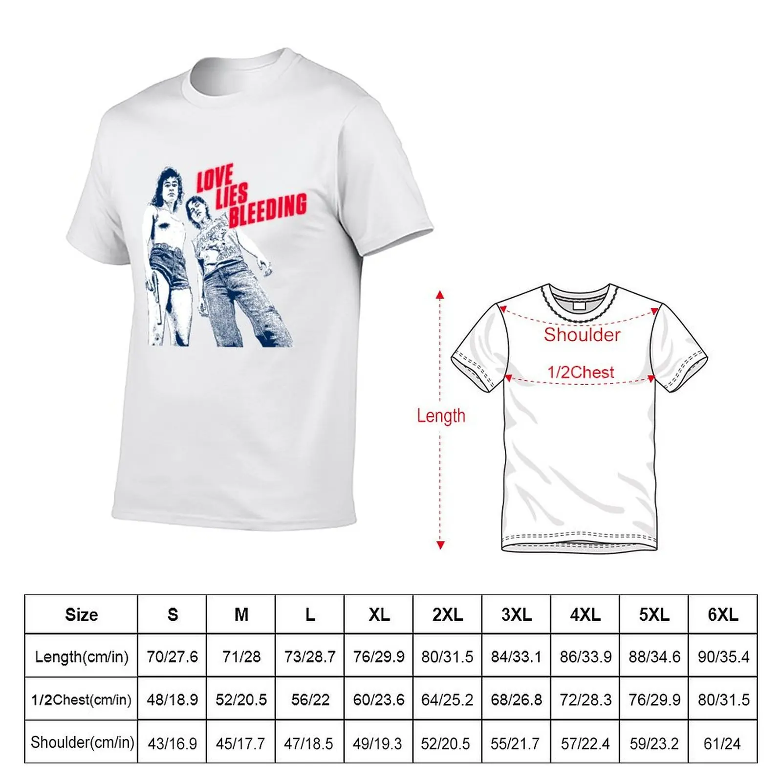 Love Lies Bleeding movie poster T-Shirt Durable Work Wear T-Shirt