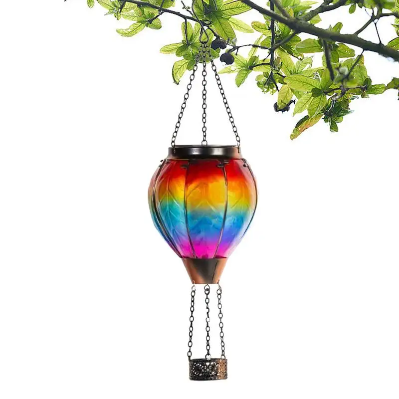 

Solar Hot Air Balloon Light Hot Air Balloon Solar Landscape Light Colorful Outdoor Hangings Waterproof Decorative Lights Outdoor