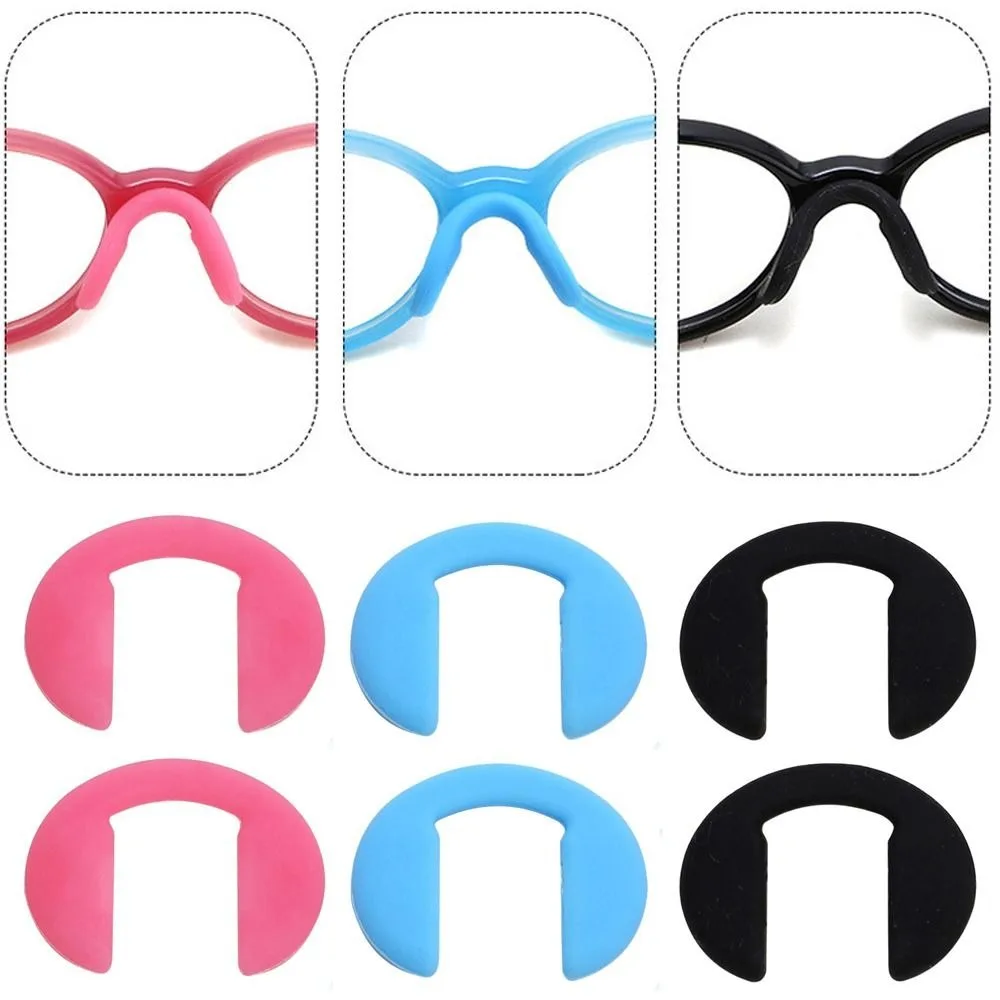 

U Shape Women Eyeglasses Pads Transparent Glasses Pads For Men Glasses Support Eyewear Ear Hook Korean Nose Pad Eyeglasses Pads