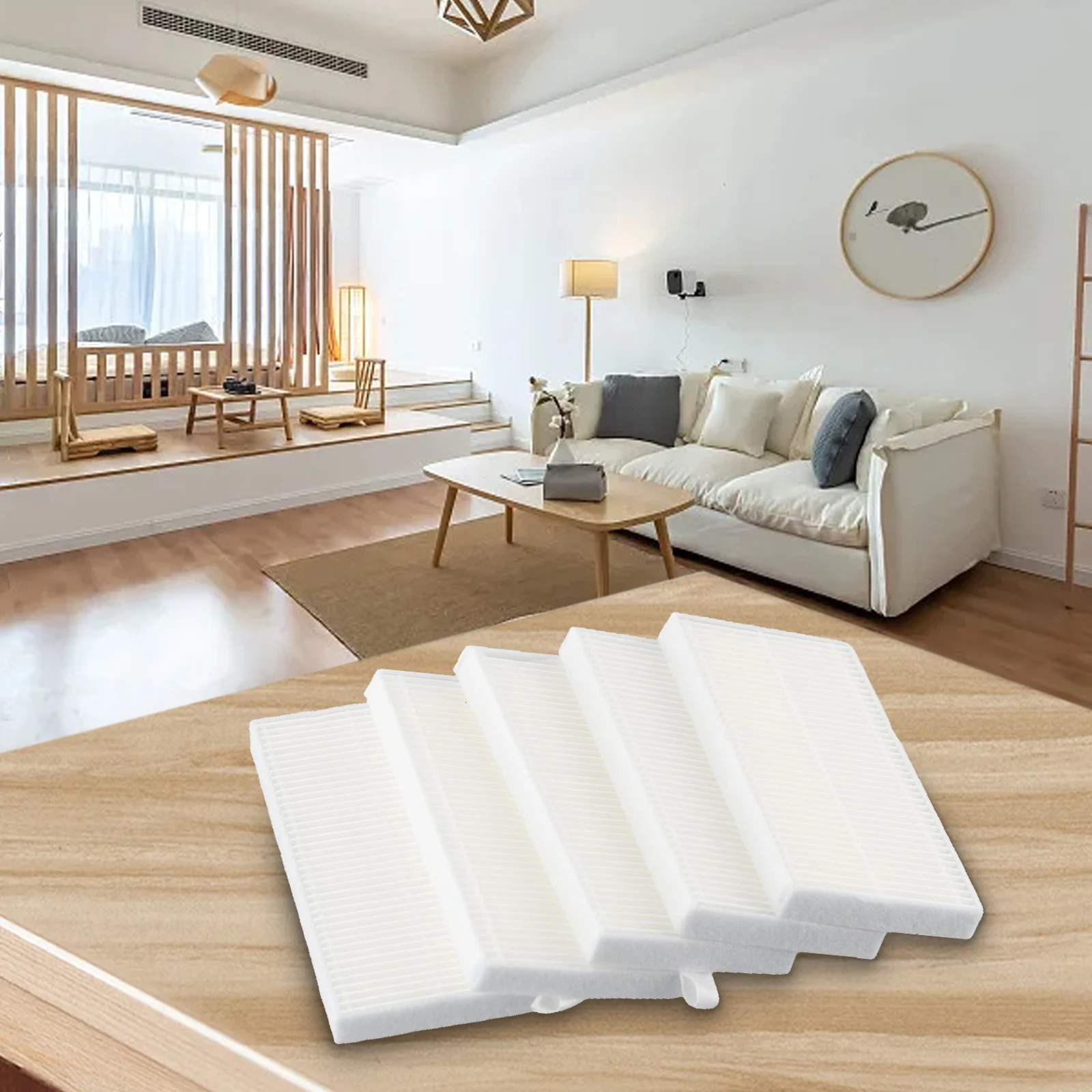 

Replacement Filter Set Compatible with For M9 and For Eureka E10s Robot Vacuum Cleaners 5 High Performance Filters