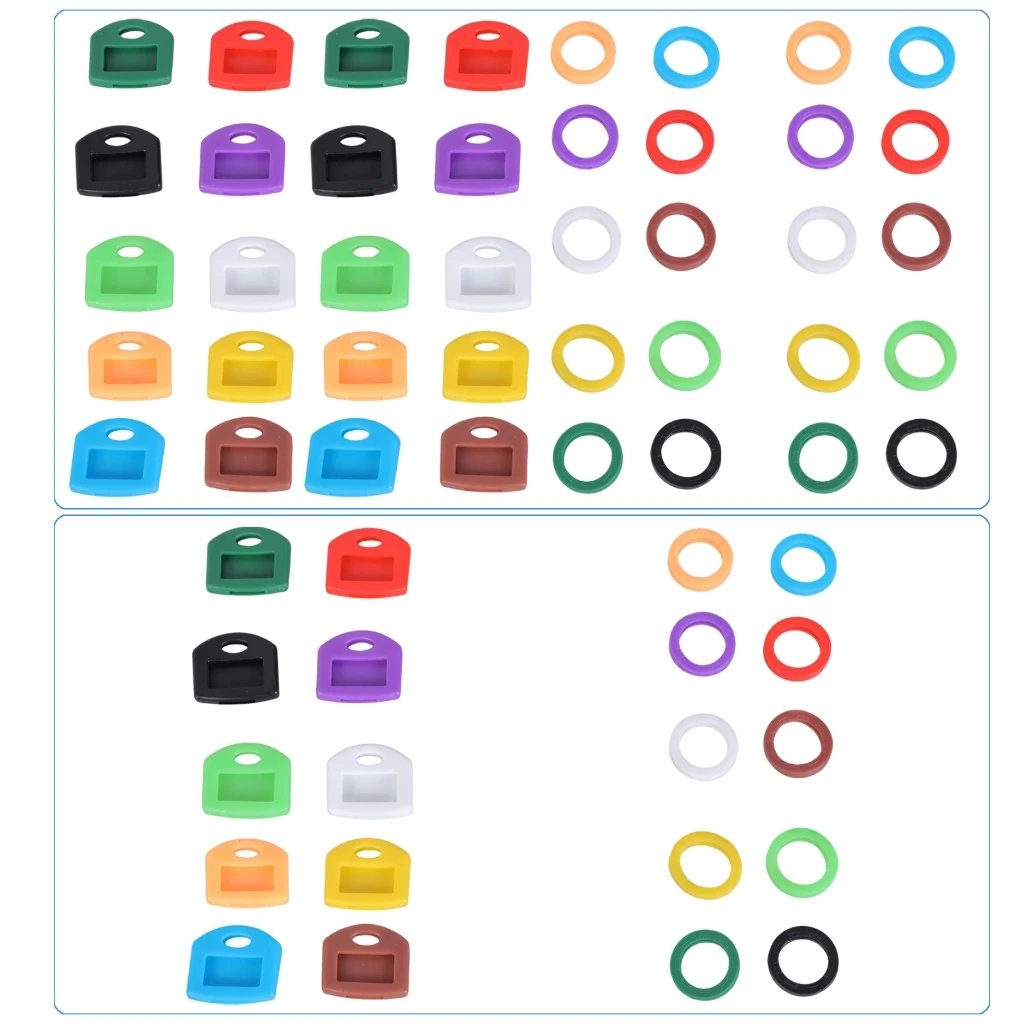 

Waterproof Key Caps Cover In Variety Color For Simple Key Identification Effortless Key Organization Home And Office Use