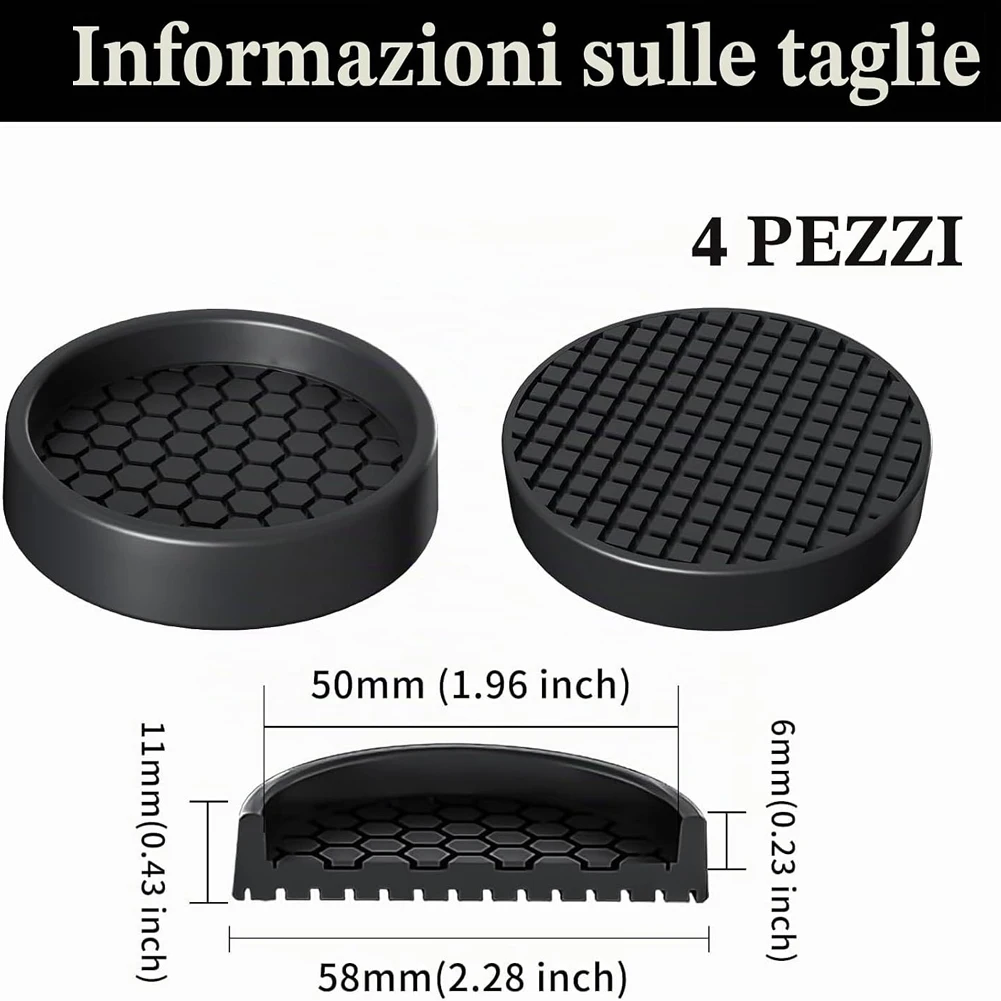 4PCS with Suction Cup Furniture Coasters Non Slip Anti Displacement Rubber Caster Cups Silicone Furniture Wheel Stoppers
