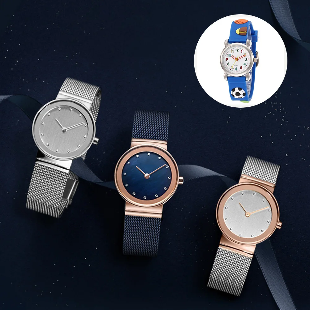 

Футбольные часы с мультяшным рисунком, синие наручные часы, футбольные спортивные часы для отдыха, наручные часы для