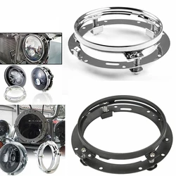 7 Inch Led Ronde Koplampring Montagebeugel Voor Harley Road King Motorfiets Koplamp Mount