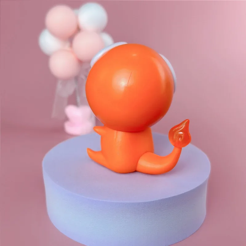 Pokémon anime figura de ação bonito olhos grandes engraçado charmander bulbasaur modelo ornamentos alto valor carro decoração para casa brinquedos do miúdo presente