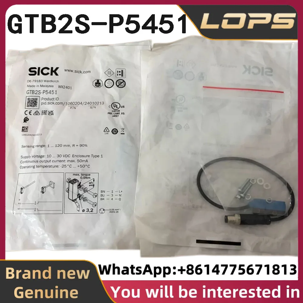 GTB2S-P5451 Brand new original SICK photoelectric switch sensor part number 1060204 in stock, welcome to consult