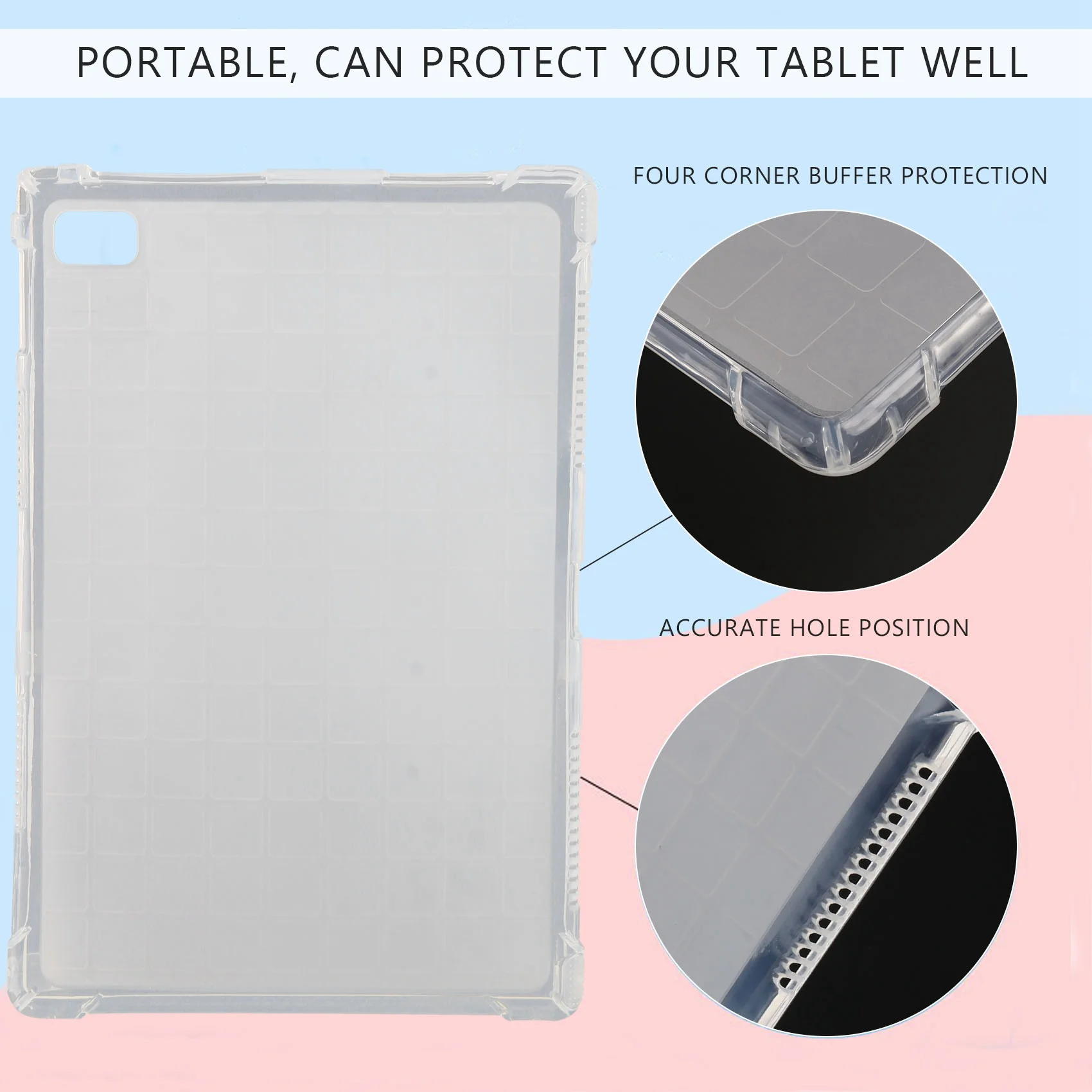 Capa para tablet para M40 P20HD P20 10,1 polegadas Tablet Anti-Gota TPU Capa de proteção para