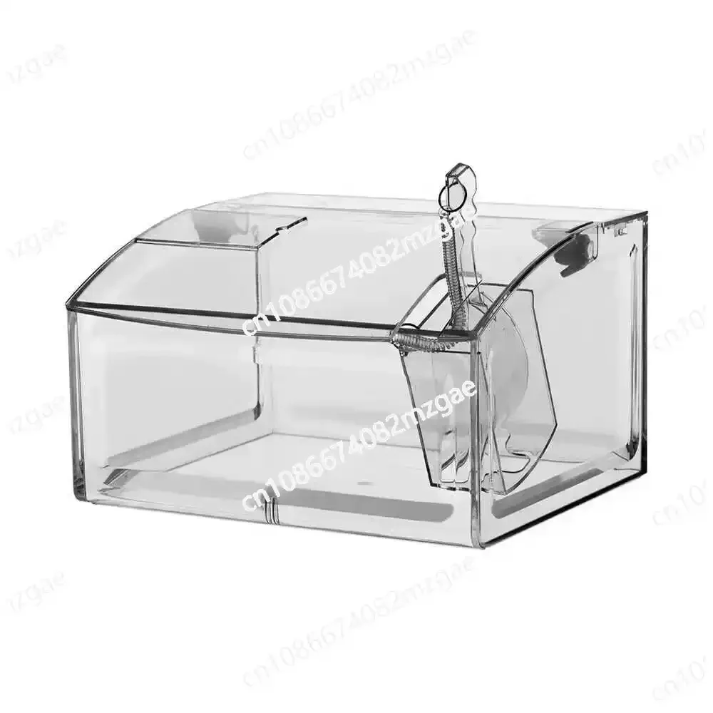 Fully Transparent Custom Acrylic Bulk Food Display Box, Supermarket Dry Shelf Snack Container for Retail and Store Organization