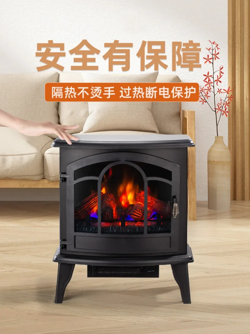 家の装飾のためのアメリカの電気暖炉、小さな暖炉、シミュレーション炎、リビングルームの装飾、3D