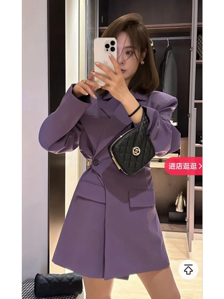 UNXX Women Fashion Single Buckle Design Blazer Coat 2023 Spring Vintage Flap Pockets Suit Jacket Female Outerwear High Street