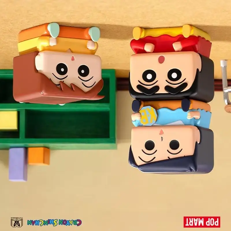 POPMART Crayon Shinchan POP CUBE-1 Series Genuine Blind Box Mystery Box Guess Bag Toys Doll Cute Anime Figure Desktop