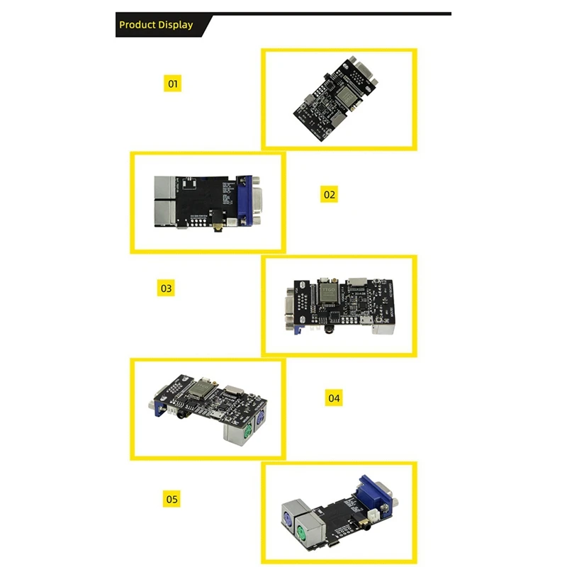 Fabgl VGA32 VGA ESP32 PSRAM Module V1.4 Controller PS/2 Mouse Keyboard Graphics Library Game ANSI/VT Terminal Circuits