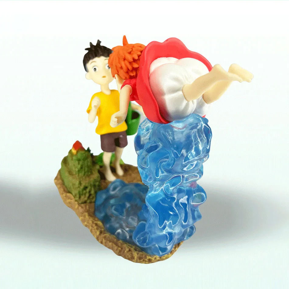 NewGolden Fish Himeji Gk Miyazaki سلسلة الرسوم المتحركة أنيمي اليدوية هدية تمثال الديكور على جرف Boniu Sosuke اللعب الهدايا #4