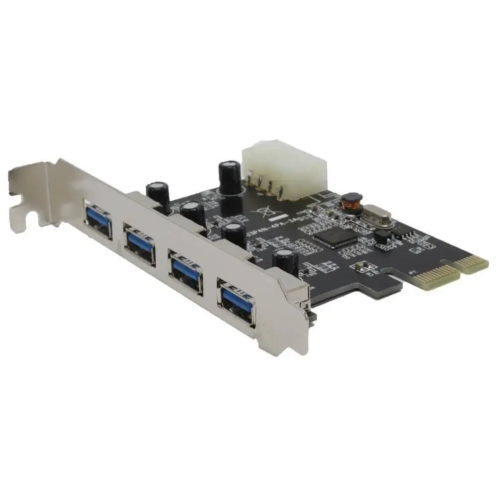 Pci-E X1 Usb 3.0 5Gbps Controller With 4 USB Ports