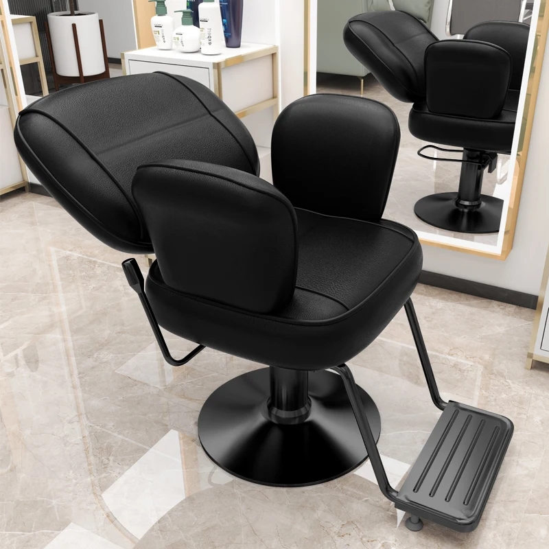 كراسي حلاقة حديثة فاخرة بتصميم مميز وكراسي صالون بسيطة موفرة للمساحة وأثاث صالون Friseurstuhl الإيطالي