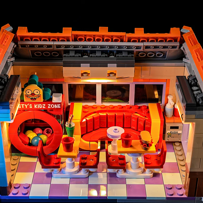 DIY LED Light Kit For LEGO 10352 Krusty Burger (Only LED Light,Without Blocks Model)