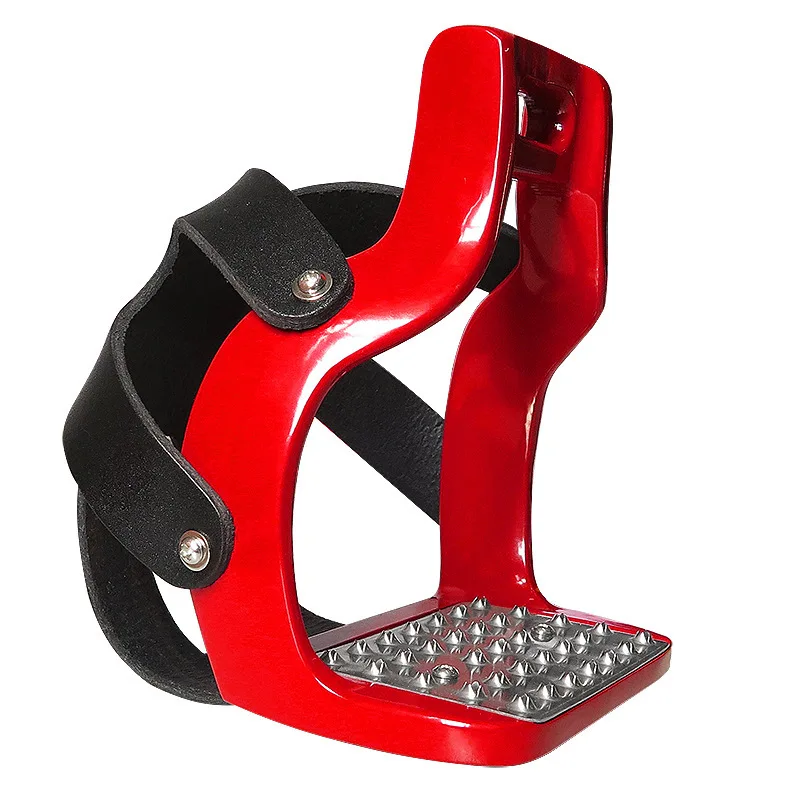 Color Die-cast Aluminum Stirrups, Stainless Steel Pedals, Equestrian Gear With PU Protective Cover