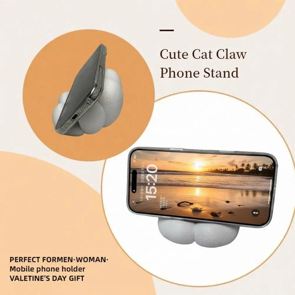

Новая подставка для телефона в виде кошачьей лапки, настольный держатель для просмотра видео, может использоваться как настольное украшение или подставка для телефона, идеально подходит для подарков.
